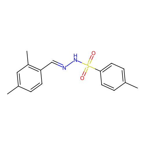 N'-[(E)-(2,4-dimethylphenyl)methylidene]-4-methylbenzenesulfonohydrazide structure