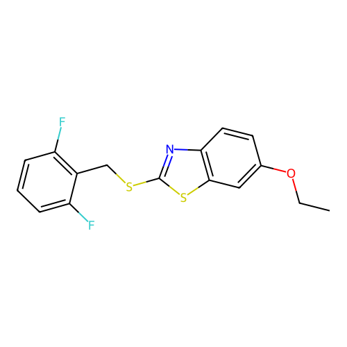 2-[(2,6-Difluorophenyl)methylthio]-6-ethoxybenzothiazole structure