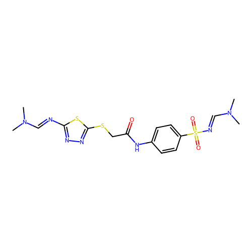 C16H21N7O3S3 structure