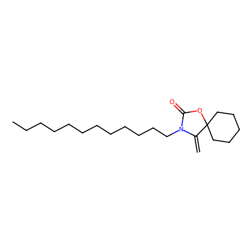 3-Dodecyl-4-methylene-1-oxa-3-azaspiro[4.5]decan-2-one structure