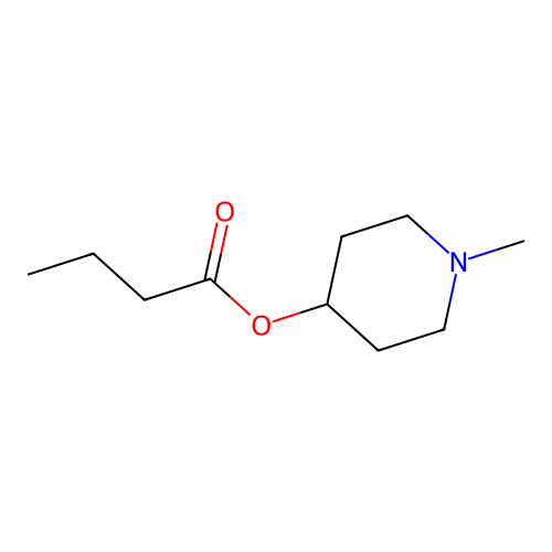 1-Methylpiperidin-4-yl butanoate structure
