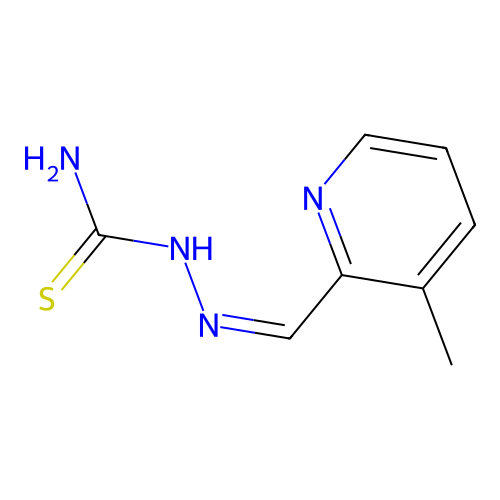 [(Z)-(3-methyl-2-pyridinyl)methylideneamino]thiourea structure