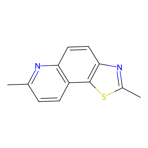 Thiazolo[5,4-f]quinoline, 2,7-dimethyl- structure