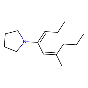 1-(6-methylnona-3,5-dien-4-yl)pyrrolidine structure