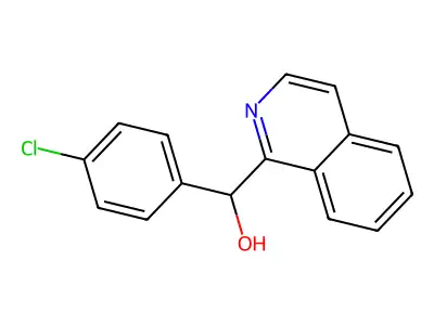 (4-Chlorophenyl)(1-isoquinolinyl)methanol structure