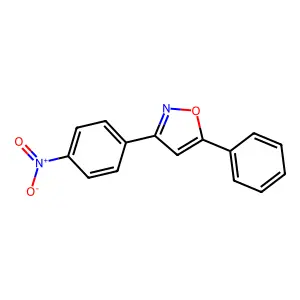 Isoxazole, 3-(4-nitrophenyl)-5-phenyl- structure