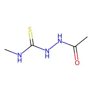 2-acetyl-N-methylhydrazinecarbothioamide structure