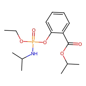 Propan-2-yl 2-({ethoxy[(propan-2-yl)amino]phosphoryl}oxy)benzoate structure