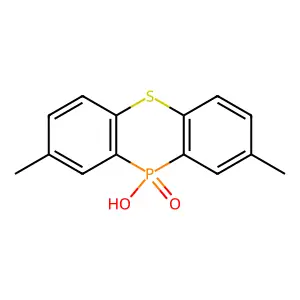 Phenothiaphosphine, 10-hydroxy-2,8-dimethyl-, 10-oxide structure
