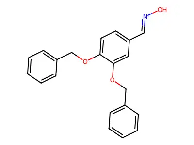 N-[[3,4-bis(phenylmethoxy)phenyl]methylidene]hydroxylamine structure