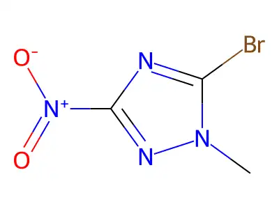 5-bromo-1-methyl-3-nitro-1H-1,2,4-triazole structure