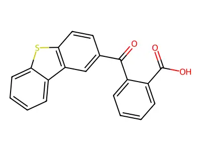 2-(Dibenzothiophene-2-ylcarbonyl)benzoic acid structure