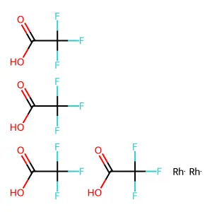 三氟乙酸铑(II) structure
