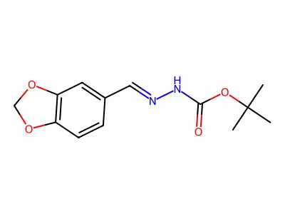 tert-Butyl hydrogen [(2H-1,3-benzodioxol-5-yl)methylidene]carbonohydrazonate structure