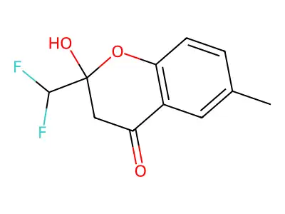 2-(Difluoromethyl)-2-hydroxy-6-methylchroman-4-one structure