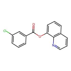 Quinolin-8-yl 3-chlorobenzoate structure