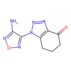 1-(4-Amino-1,2,5-oxadiazol-3-yl)-1,5,6,7-tetrahydro-4H-benzotriazol-4-one structure