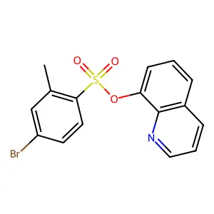 Quinolin-8-yl 4-bromo-2-methylbenzenesulfonate structure