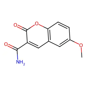 6-methoxy-2-oxo-2H-chromene-3-carboxamide structure