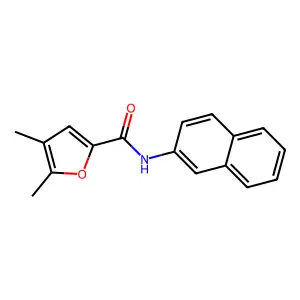 4,5-二甲基-N-(2-萘基)呋喃-2-甲酰胺 structure