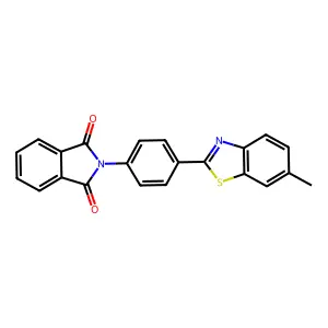 2-(4-(6-Methylbenzo[d]thiazol-2-yl)phenyl)isoindoline-1,3-dione structure