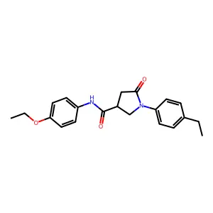 N-(4-ethoxyphenyl)-1-(4-ethylphenyl)-5-oxopyrrolidine-3-carboxamide structure