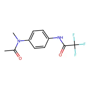 N-{4-[acetyl(methyl)amino]phenyl}-2,2,2-trifluoroacetamide structure