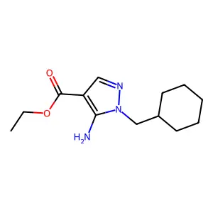 ethyl 5-amino-1-(cyclohexylmethyl)-1H-pyrazole-4-carboxylate structure