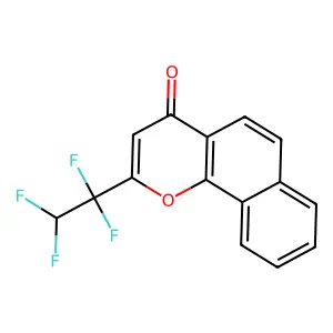 2-(1,1,2,2-Tetrafluoroethyl)benzo[h]chromen-4-one structure