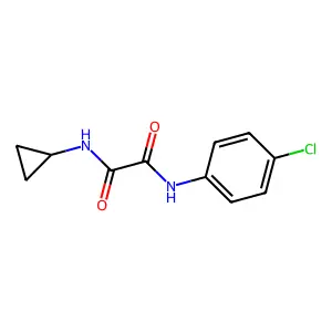 N-(4-chlorophenyl)-N'-cyclopropylethanediamide structure