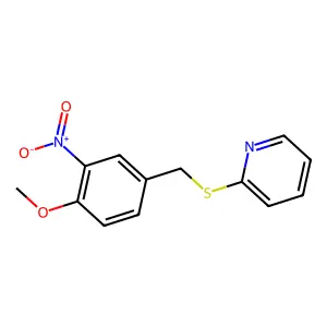 2-[(4-Methoxy-3-nitrobenzyl)sulfanyl]pyridine structure