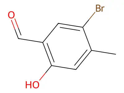 5-Bromo-2-hydroxy-4-methyl-benzaldehyde structure