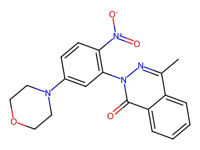 4-Methyl-2-(5-morpholin-4-yl-2-nitrophenyl)phthalazin-1-one structure