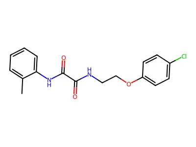 N-[2-(4-chlorophenoxy)ethyl]-N'-(2-methylphenyl)ethanediamide structure