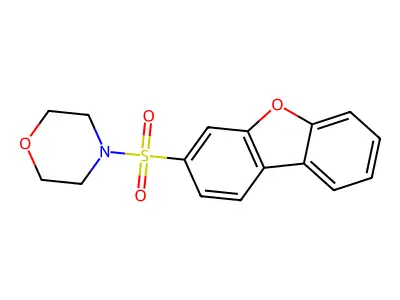4-Dibenzofuran-3-ylsulfonylmorpholine structure