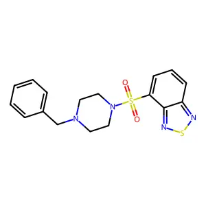 4-[(4-Benzylpiperazin-1-yl)sulfonyl]-2,1,3-benzothiadiazole structure