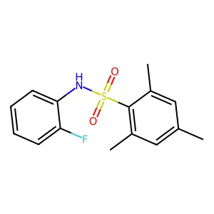 N-(2-fluorophenyl)-2,4,6-trimethylbenzenesulfonamide structure