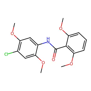 N-(4-chloro-2,5-dimethoxyphenyl)-2,6-dimethoxybenzamide structure