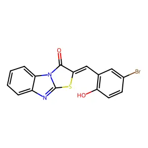 2-(5-bromo-2-hydroxybenzylidene)[1,3]thiazolo[3,2-a]benzimidazol-3(2H)-one structure