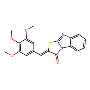 2-[(3,4,5-Trimethoxyphenyl)methylidene]-[1,3]thiazolo[3,2-a]benzimidazol-1-one structure