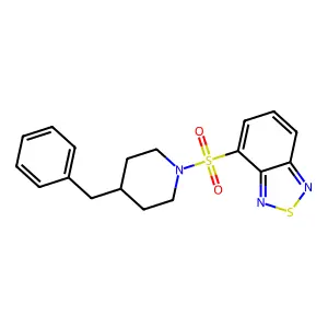 4-(4-Benzylpiperidin-1-yl)sulfonyl-2,1,3-benzothiadiazole structure