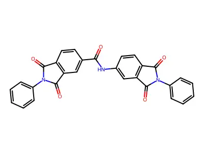 N-(1,3-dioxo-2-phenylisoindol-5-yl)-1,3-dioxo-2-phenylisoindole-5-carboxamide structure