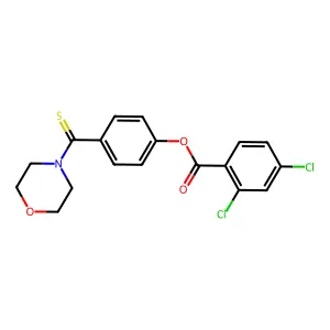 [4-(Morpholine-4-carbothioyl)phenyl] 2,4-dichlorobenzoate structure