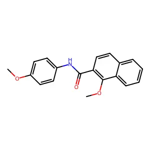 1-methoxy-N-(4-methoxyphenyl)-2-naphthamide structure