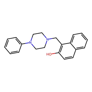 1-[(4-Phenyl-1-piperazinyl)methyl]-2-naphthalenol structure
