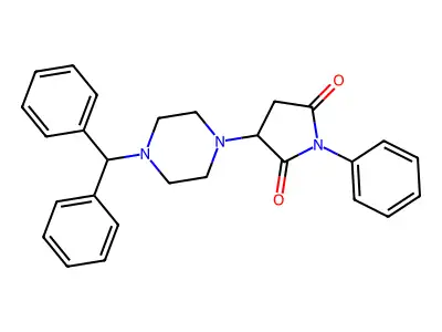 3-(4-Benzhydryl-1-piperazinyl)-1-phenyl-2,5-pyrrolidinedione structure