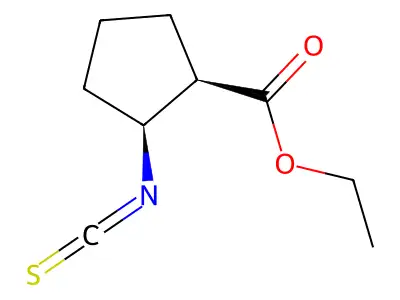 ethyl (1R,2S)-2-isothiocyanatocyclopentane-1-carboxylate structure