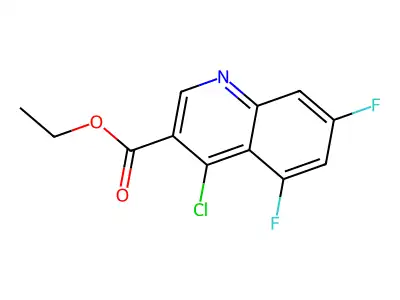Ethyl 4-chloro-5,7-difluoroquinoline-3-carboxylate structure