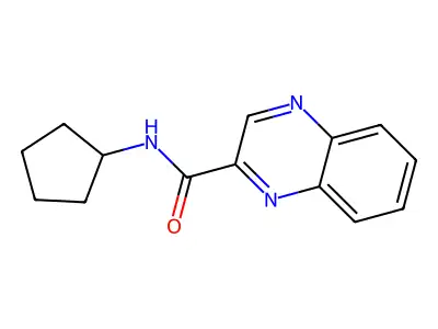 N-cyclopentylquinoxaline-2-carboxamide structure