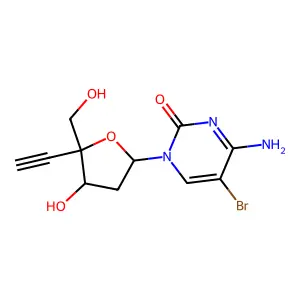 5-bromo-2'-deoxy-4'-ethynylcytidine structure